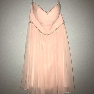 strapless homecoming dress